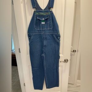 Vintage Liberty Denim Overalls 36x30 Men's Carpenter Bib Blue Utility Farm